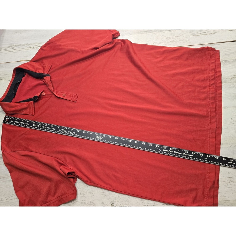 TravisMathew Mens XXL Red Pima Cotton Blend Short Sleeve Golf Polo‎ Shirt - Picture 3 of 7